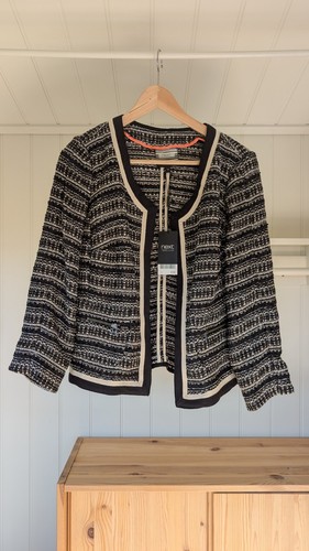 Next black and cream - and,