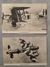 3 x Very Nice Cards Depicts RAF Planes of The World Great Cancels one each d12