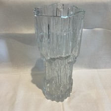 Vintage Littala Tapio Wirkkala Avena Iceberg Vase - Finland 24cm Tall
