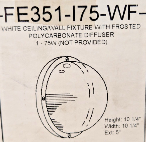 Lamp white round - 1-lamp,