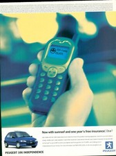 PEUGEOT Car Magazine Print Ad 106 INDEPENDENCE VTG  2001