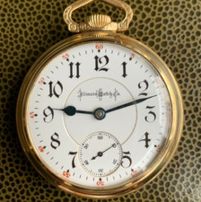 1905 Illinois Bunn Special 18S 21 Jewels Railroad Salesman Case Pocket Watch
