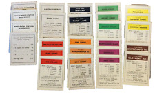 INDIVIDUAL Vintage 1950's MONOPOLY TITLE DEED CARDS  Choose & Select