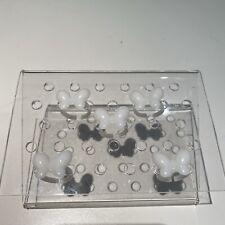 Nail Art Stand Acrylic Display Manicure with Pack of Clear Butterflies Polish 