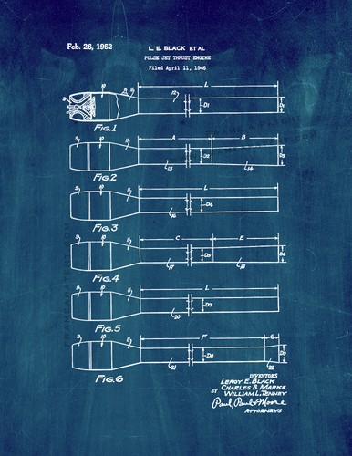 Pulse jet thrust engine - jet,