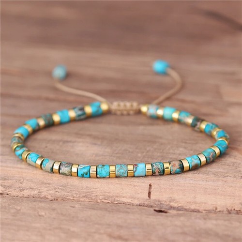 Natural stone jasper tube - stone,