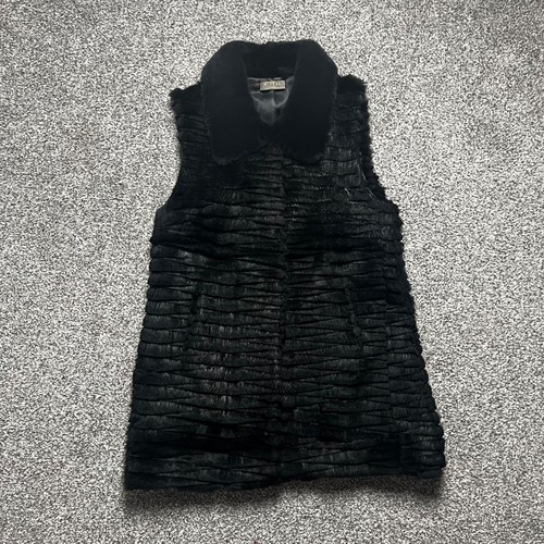 Peal black fur - sz, 10uk