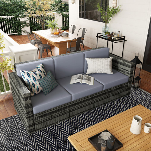 Seater rattan sofa large - sofa,