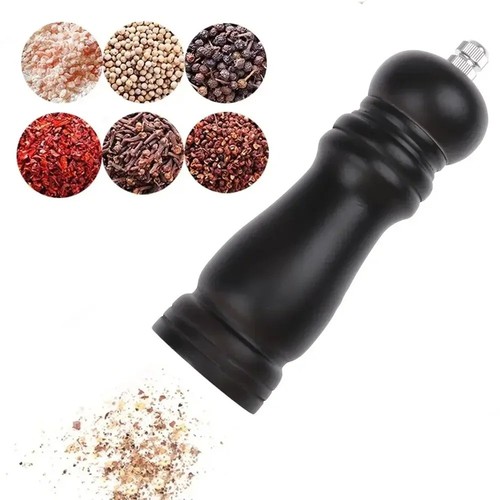 Wooden salt pepper grinder - &,