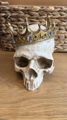 Gothic skull with - skull, gold