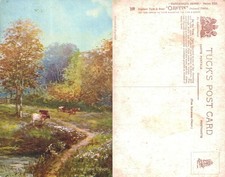 Vintage Postcard - River Plym