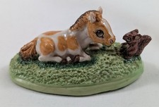 BASIL MATTHEWS Shetland Pony and Squirrel Figurine - Foil Label + Original Box