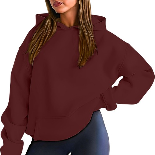 Ladies oversized plain hoodies - plain,