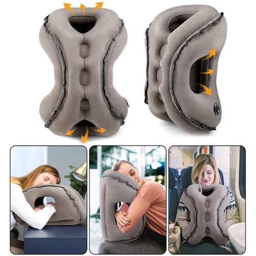 Inflatable neck pillow travel - inflatable,