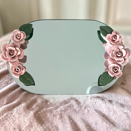 Vintage pink porcelain rose - vintage,