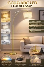 Gold Arc Floor Lamp LED 3