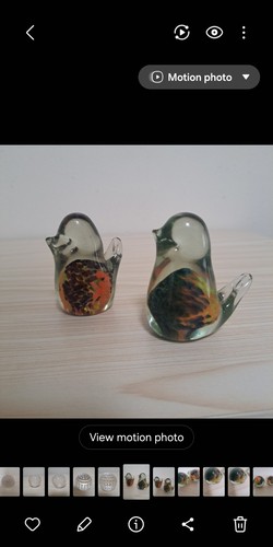 Pair vintage mdina glass - pair, of