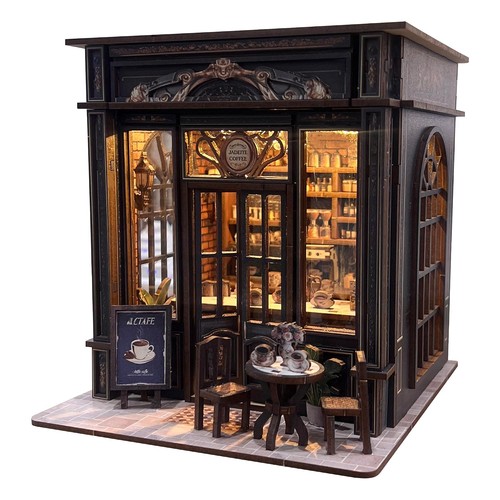 Coffee shop miniature house - coffee,