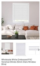 Royal Home Furnishing PVC Venetian Blinds 45 x 100cm 25mm slats **x2 for £15**