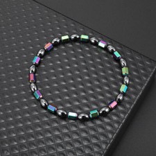 2pcs Magnetic Hematite Anklet