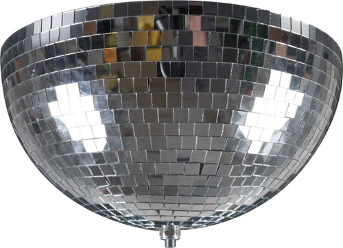 Half mirror glitter - half, ball