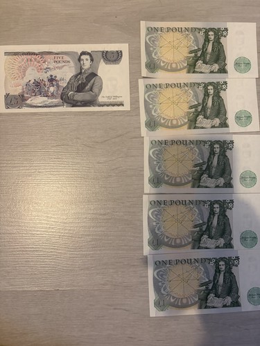 Old one pound notes - old, along