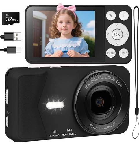 Digital camera 64mp - 4k,