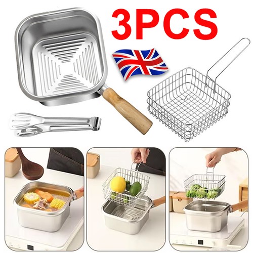 Pcs stainless chips - 3, frying