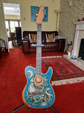 Fender American Acoustasonic Telecaster Paisley blue