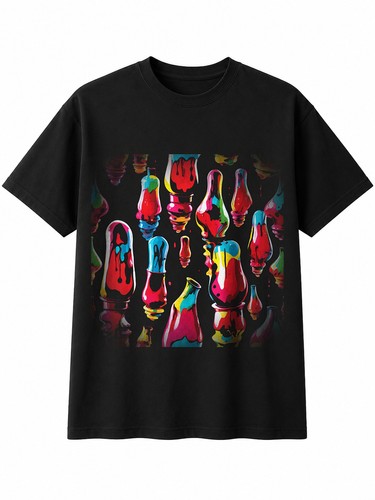 Splatter art lava lamp - art,