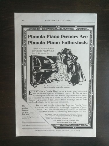 Vintage 1907 pianola - 1907, piano