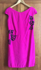 Matthew Williamson 1st Collection Shift Dress Size 8-10 Designer Deep Pink Silk