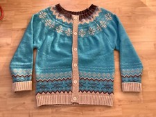 Ladies Blue/ Turquoise Cardigan Large