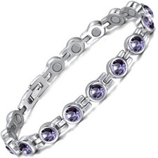 Silver & Purple Crystal