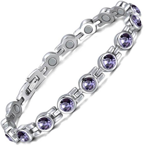 Silver purple crystal - &,