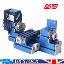 Mini Motorized Lathe Machine 24W DIY Tool Metal Woodworking Hobby Model Making