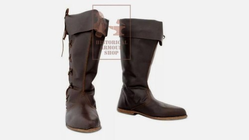 Leather boot medieval - leather,