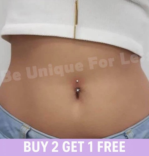 Belly button bar stud navel - button,
