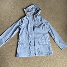 Ladies pale Blue Windproof Coat /Anorak /Jacket Tu  Size 10 new without tags