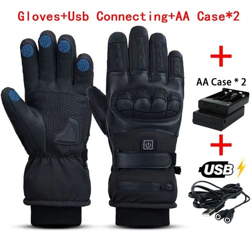 Heated motorcycle gloves - heated,