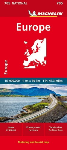 Europe michelin national - national, map