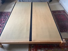 Futon Company king-size futon slatted bed frame: birch + fitting tatami mats