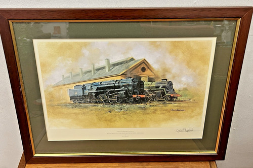David shepherd framed signed - david, framed/signed