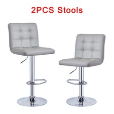 Bar Stools Set of 2 PU Leather
