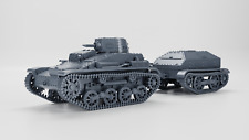 WW2 JAPAN TYPE 94 TANKETTE (EARLY) + TRAILER, 3D PRINTED, MANY SCALES AVAILABLE