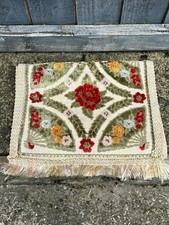 Antique Velvet Table Runner Tapestry Velour Floral Table Runner