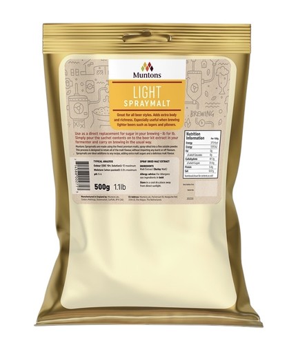 Muntons spraymalt light 500g - spraymalt,