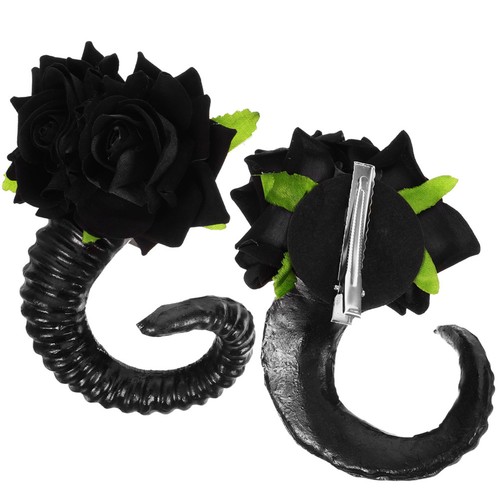 Pair sheep horn hair - of,