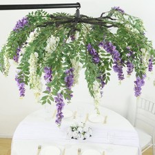 55" CREAM PURPLE Silk Wisteria