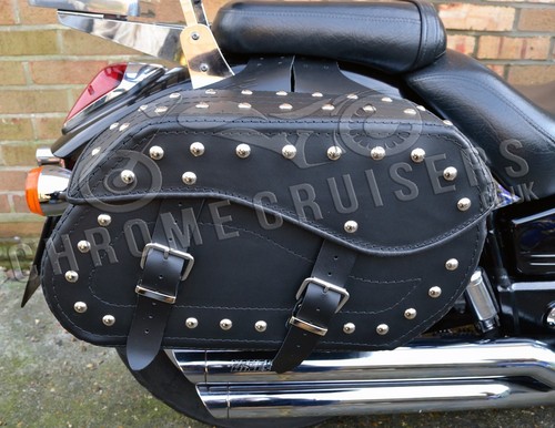 Leather saddlebags panniers - saddlebags,